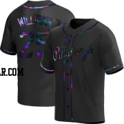 Alika Williams Youth Pittsburgh Pirates Black Holographic Replica Alternate Jersey