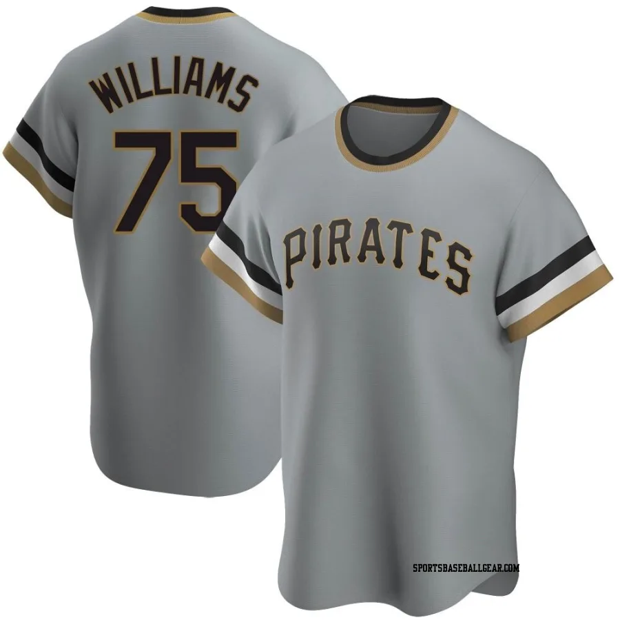 Alika Williams Youth Pittsburgh Pirates Gray Replica Road Cooperstown Collection Jersey