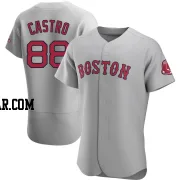 Allan Castro Men's Boston Red Sox Gray Authentic Road Jersey