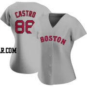 Allan Castro Women's Boston Red Sox Gray Authentic Road Jersey