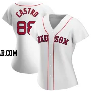 Allan Castro Women's Boston Red Sox White Authentic Home Jersey