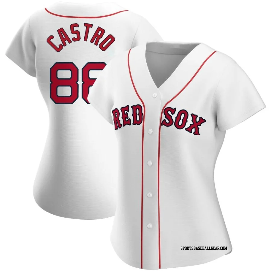 Allan Castro Women's Boston Red Sox White Authentic Home Jersey