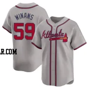 Allan Winans Men's Atlanta Braves Gray Limited Away Jersey