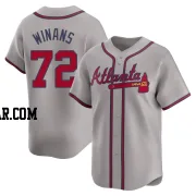 Allan Winans Men's Atlanta Braves Gray Limited Away Jersey