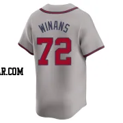 Allan Winans Men's Atlanta Braves Gray Limited Away Jersey