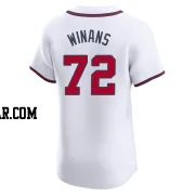 Allan Winans Men's Atlanta Braves White Elite Home Jersey