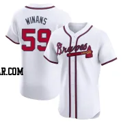 Allan Winans Men's Atlanta Braves White Elite Home Jersey