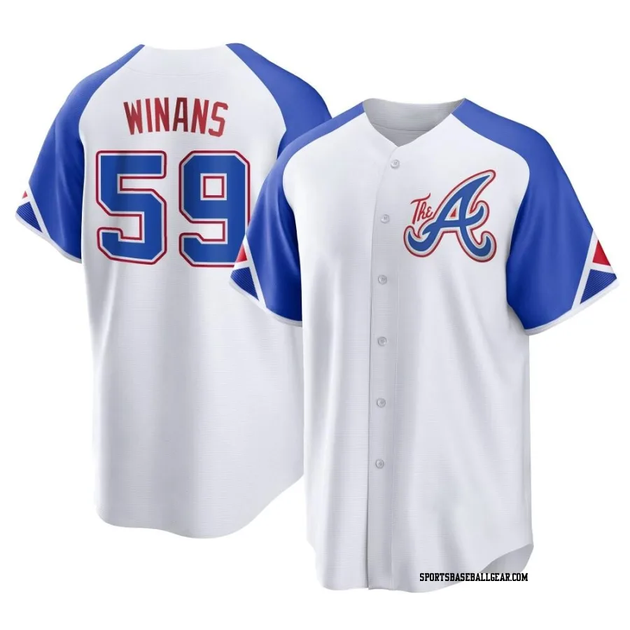 Allan Winans Men's Atlanta Braves White Replica 2023 City Connect Jersey