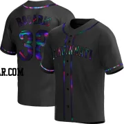 Amed Rosario Men's Cincinnati Reds Black Holographic Replica Alternate Jersey