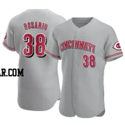 Amed Rosario Men's Cincinnati Reds Gray Authentic Road Jersey