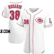 Amed Rosario Men's Cincinnati Reds White Authentic Home Jersey