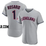 Amed Rosario Men's Cleveland Guardians Gray Authentic Road Jersey