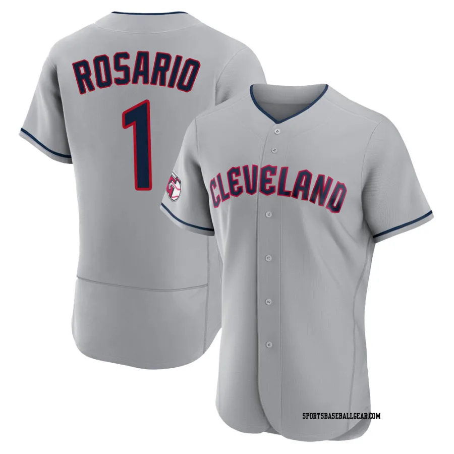 Amed Rosario Men's Cleveland Guardians Gray Authentic Road Jersey