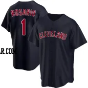 Amed Rosario Men's Cleveland Guardians Navy Replica Alternate Jersey