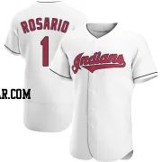 Amed Rosario Men's Cleveland Guardians White Authentic Home Jersey