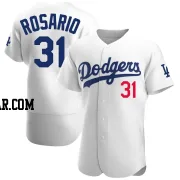 Amed Rosario Men's Los Angeles Dodgers White Authentic Home Jersey