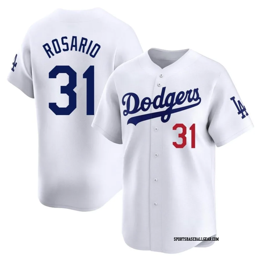 Amed Rosario Men's Los Angeles Dodgers White Limited Home Jersey