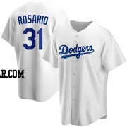 Amed Rosario Men's Los Angeles Dodgers White Replica Home Jersey