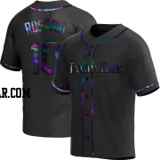 Amed Rosario Men's Tampa Bay Rays Black Holographic Replica Alternate Jersey