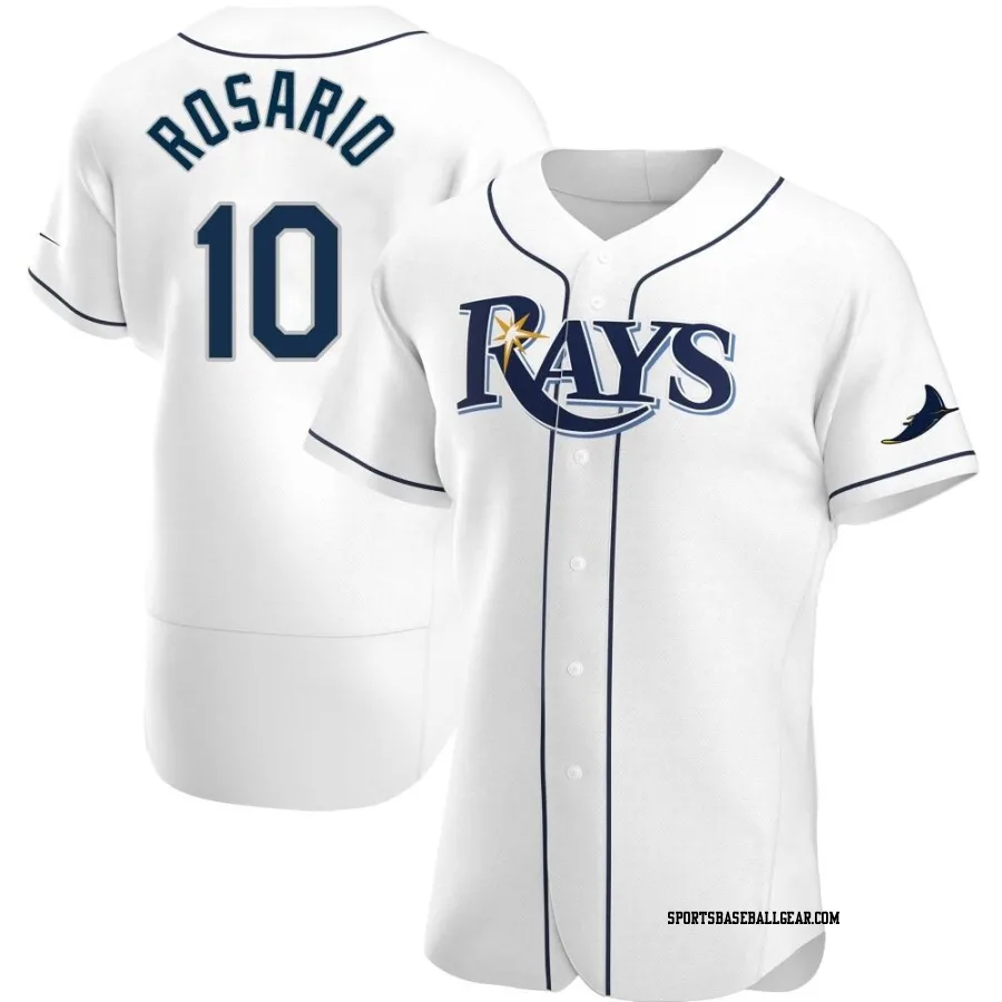 Amed Rosario Men's Tampa Bay Rays White Authentic Home Jersey