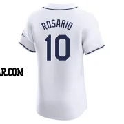 Amed Rosario Men's Tampa Bay Rays White Elite Home Jersey