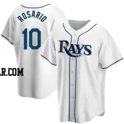 Amed Rosario Men's Tampa Bay Rays White Replica Home Jersey