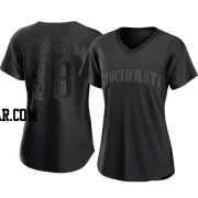 Amed Rosario Women's Cincinnati Reds Black Replica Pitch Fashion Jersey