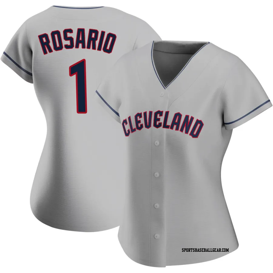 Amed Rosario Women's Cleveland Guardians Gray Replica Road Jersey