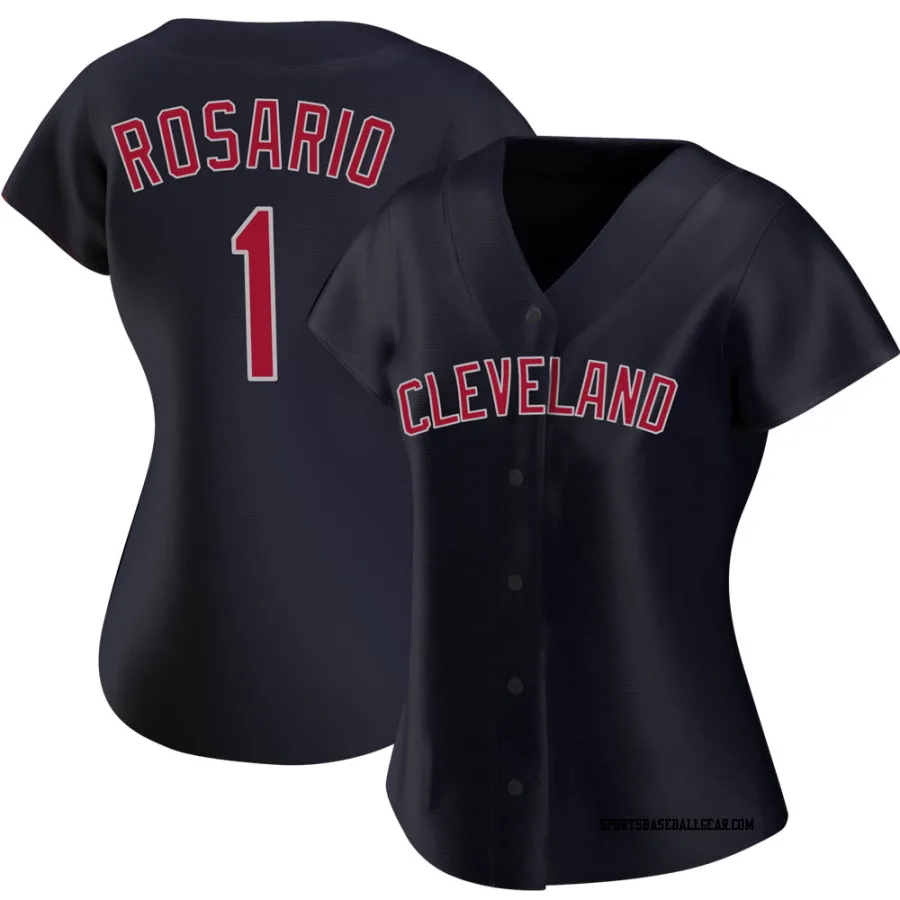 Amed Rosario Women's Cleveland Guardians Navy Authentic Alternate Jersey