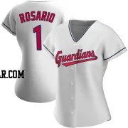 Amed Rosario Women's Cleveland Guardians White Authentic Home Jersey