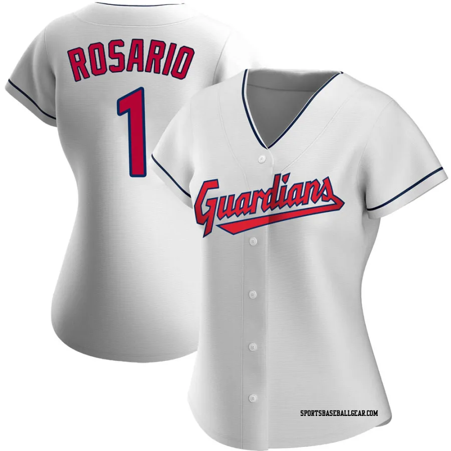 Amed Rosario Women's Cleveland Guardians White Authentic Home Jersey