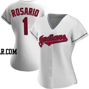 Amed Rosario Women's Cleveland Guardians White Replica Home Jersey