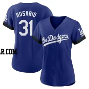 Amed Rosario Women's Los Angeles Dodgers Royal Authentic 2021 City Connect Jersey