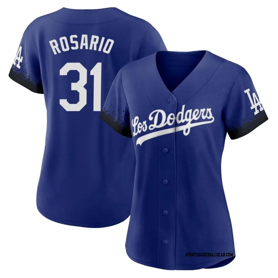 Amed Rosario Women's Los Angeles Dodgers Royal Authentic 2021 City Connect Jersey