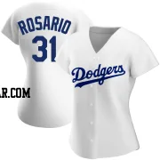 Amed Rosario Women's Los Angeles Dodgers White Authentic Home Jersey