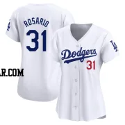 Amed Rosario Women's Los Angeles Dodgers White Limited Home Jersey