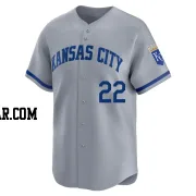 Amir Garrett Men's Kansas City Royals Gray Limited Away Jersey