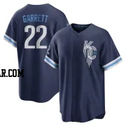 Amir Garrett Men's Kansas City Royals Navy Replica 2022 City Connect Jersey