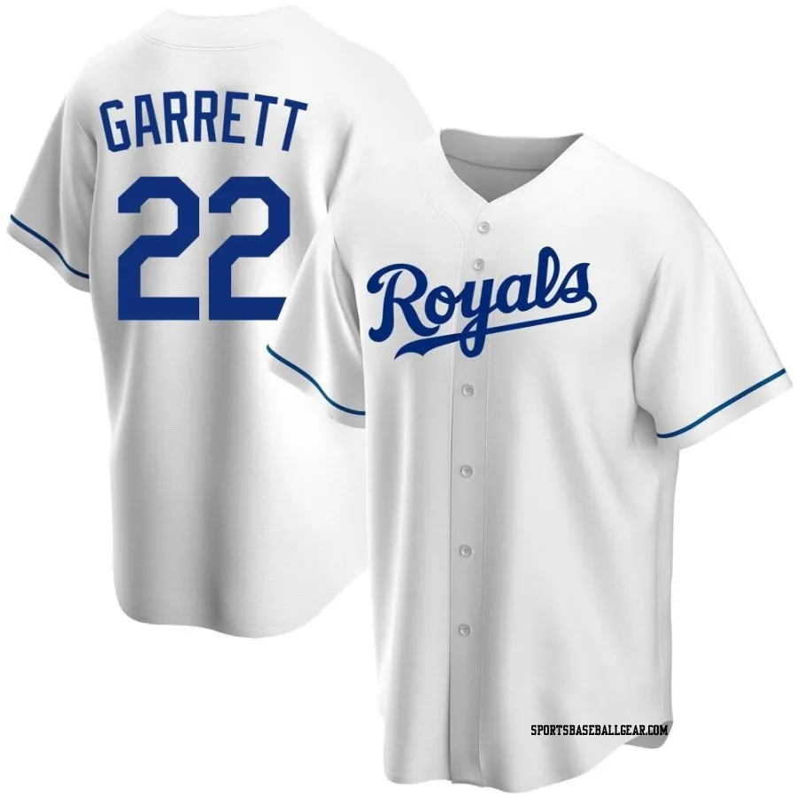 Amir Garrett Men's Kansas City Royals White Replica Home Jersey