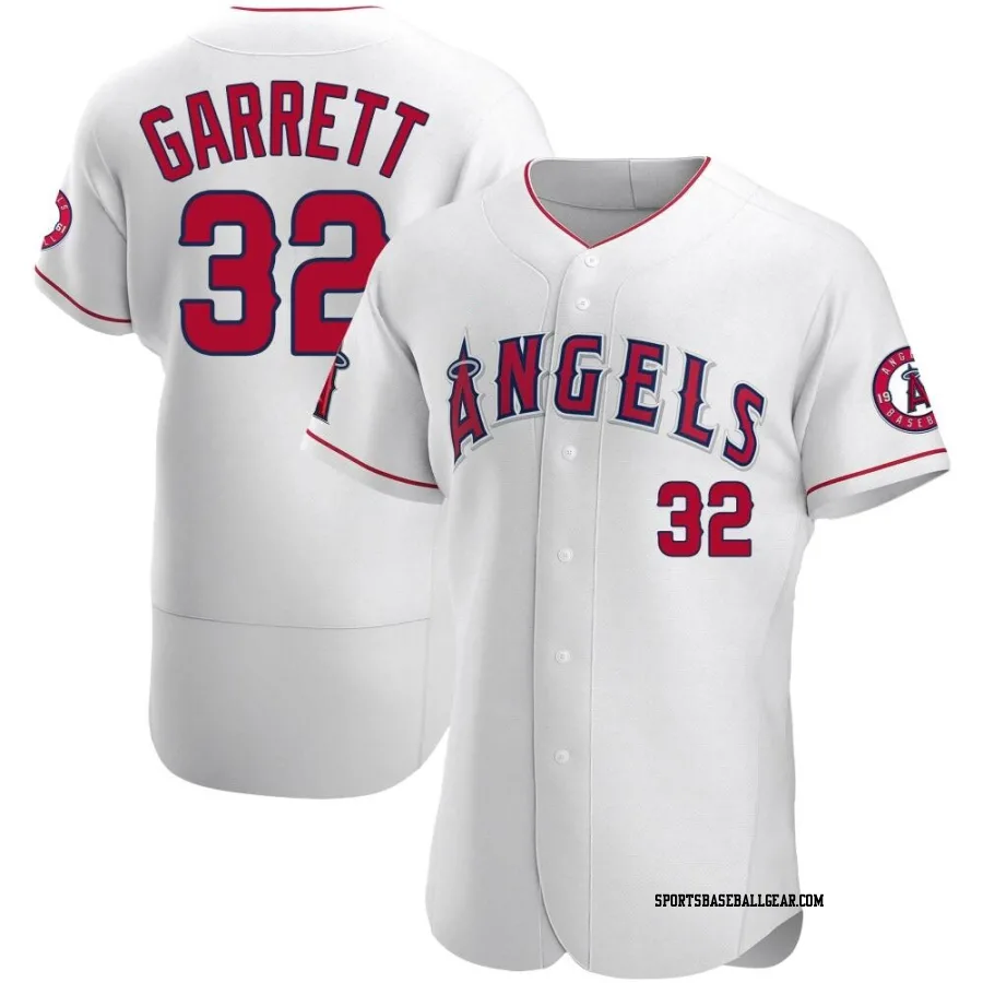 Amir Garrett Men's Los Angeles Angels White Authentic Jersey