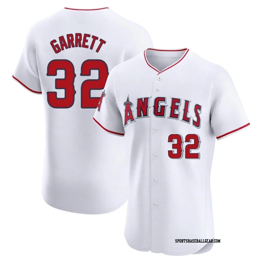 Amir Garrett Men's Los Angeles Angels White Elite Home Jersey