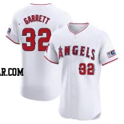 Amir Garrett Men's Los Angeles Angels White Elite Home Patch Jersey