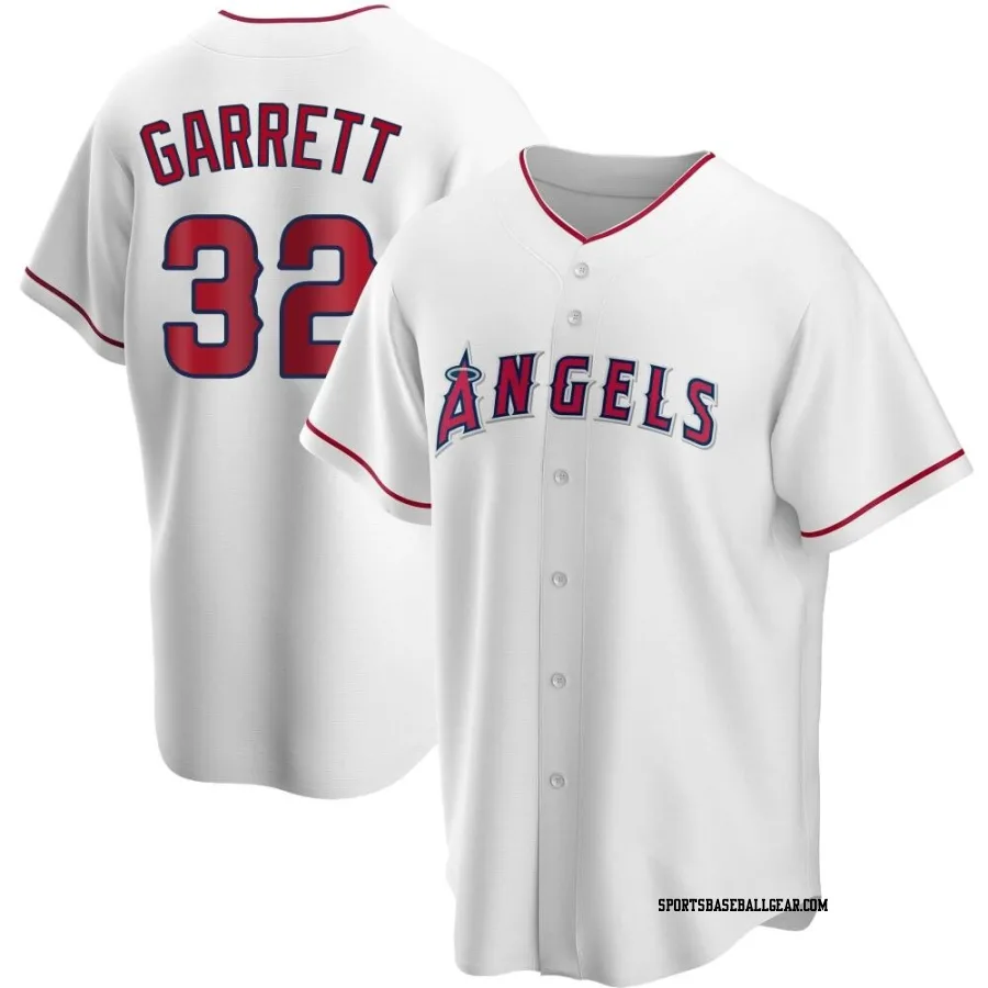 Amir Garrett Men's Los Angeles Angels White Replica Home Jersey