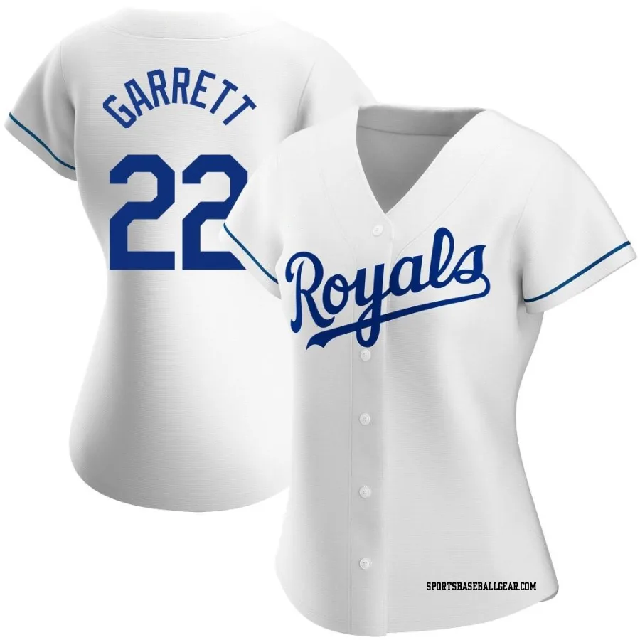 Amir Garrett Women's Kansas City Royals White Replica Home Jersey