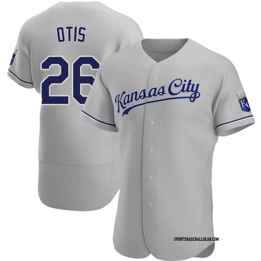 Amos Otis Men's Kansas City Royals Gray Authentic Road Jersey