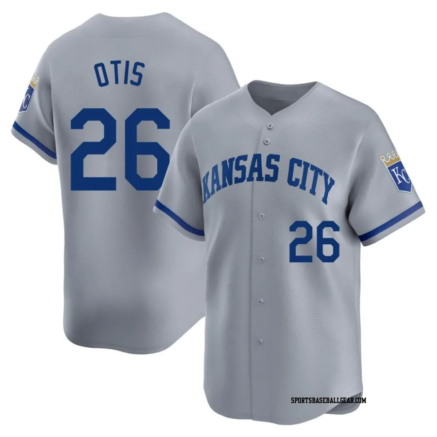 Amos Otis Men's Kansas City Royals Gray Limited Away Jersey