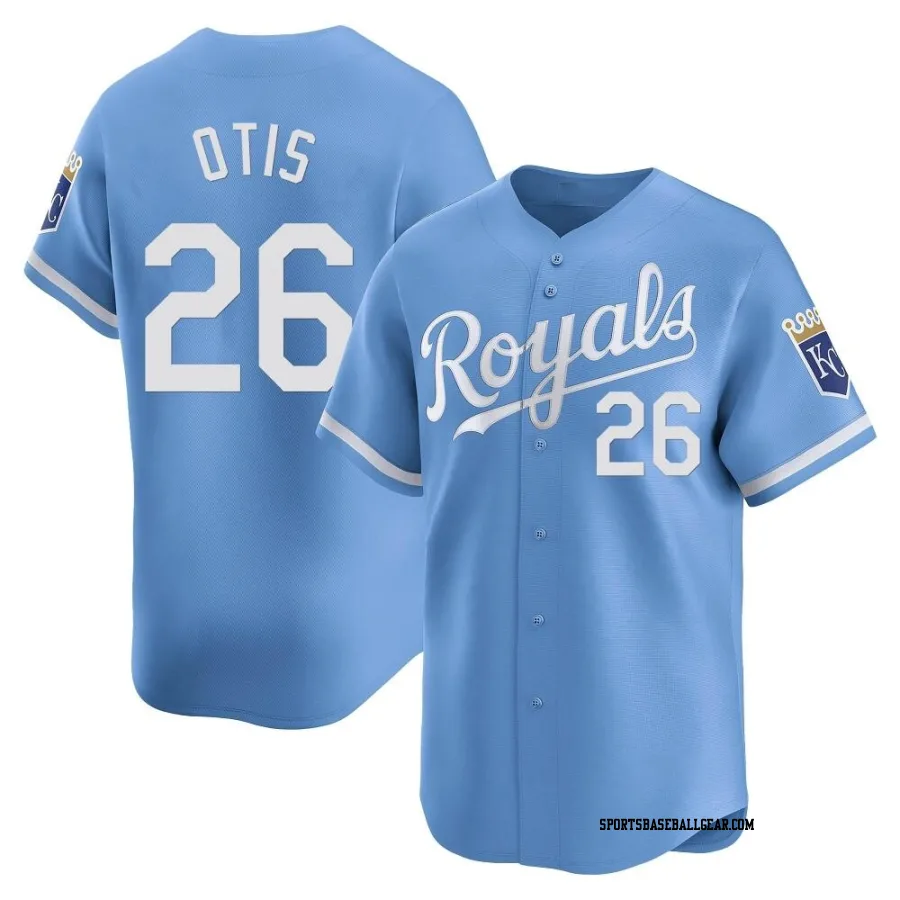 Amos Otis Men's Kansas City Royals Light Blue Limited Alternate Jersey