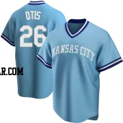 Amos Otis Men's Kansas City Royals Light Blue Replica Road Cooperstown Collection Jersey