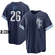 Amos Otis Men's Kansas City Royals Navy Replica 2022 City Connect Jersey