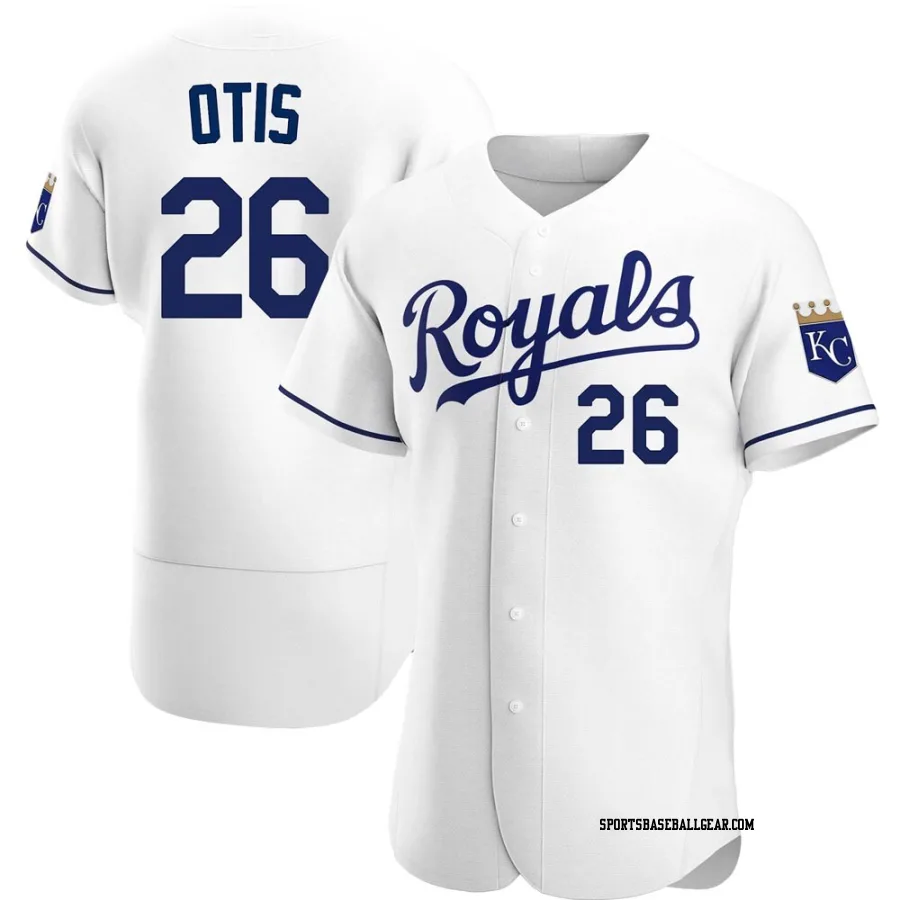 Amos Otis Men's Kansas City Royals White Authentic Home Jersey